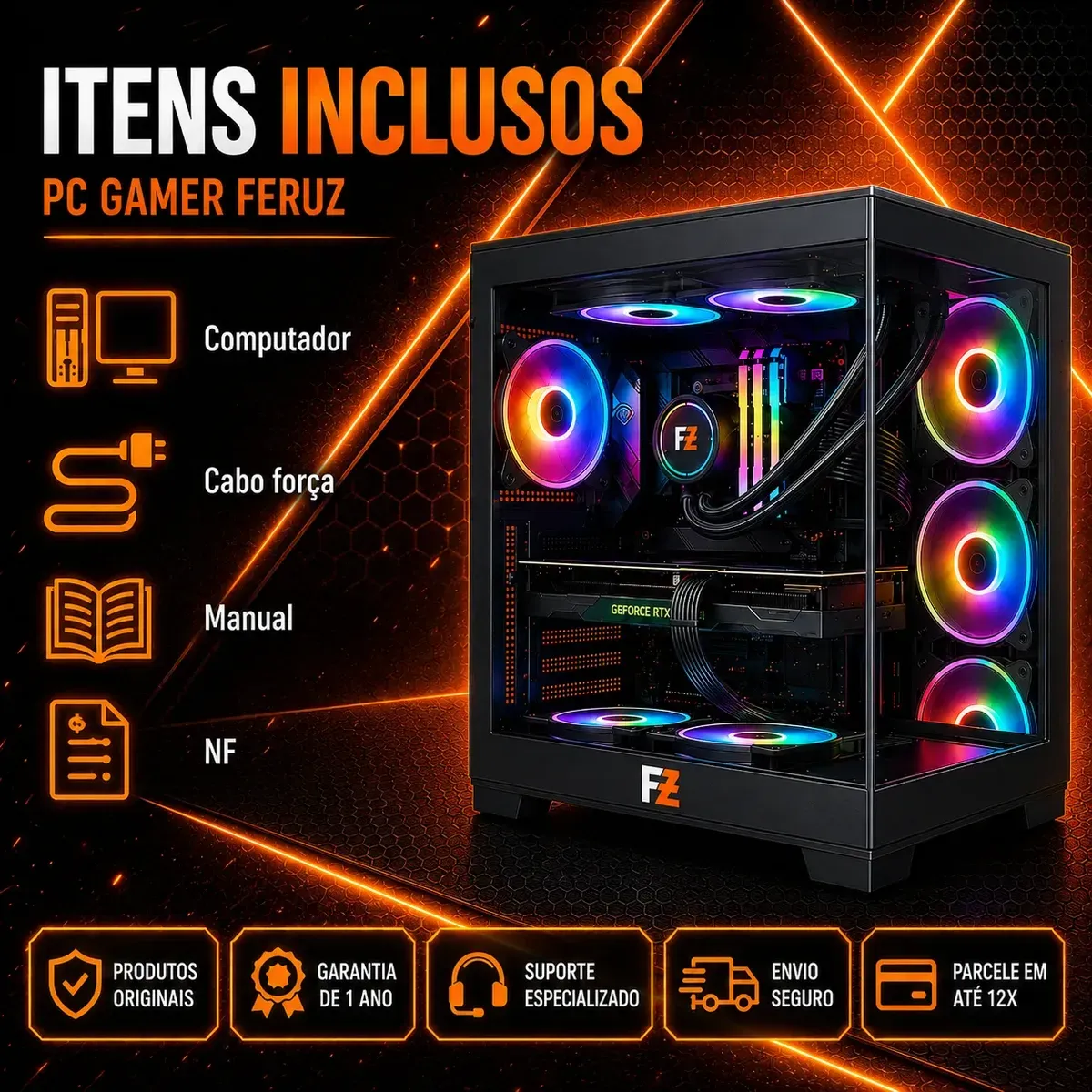Pc Gamer Montado Cpu Intel Placa Video Rx 580 8gb Gddr5 - R$ 3.842