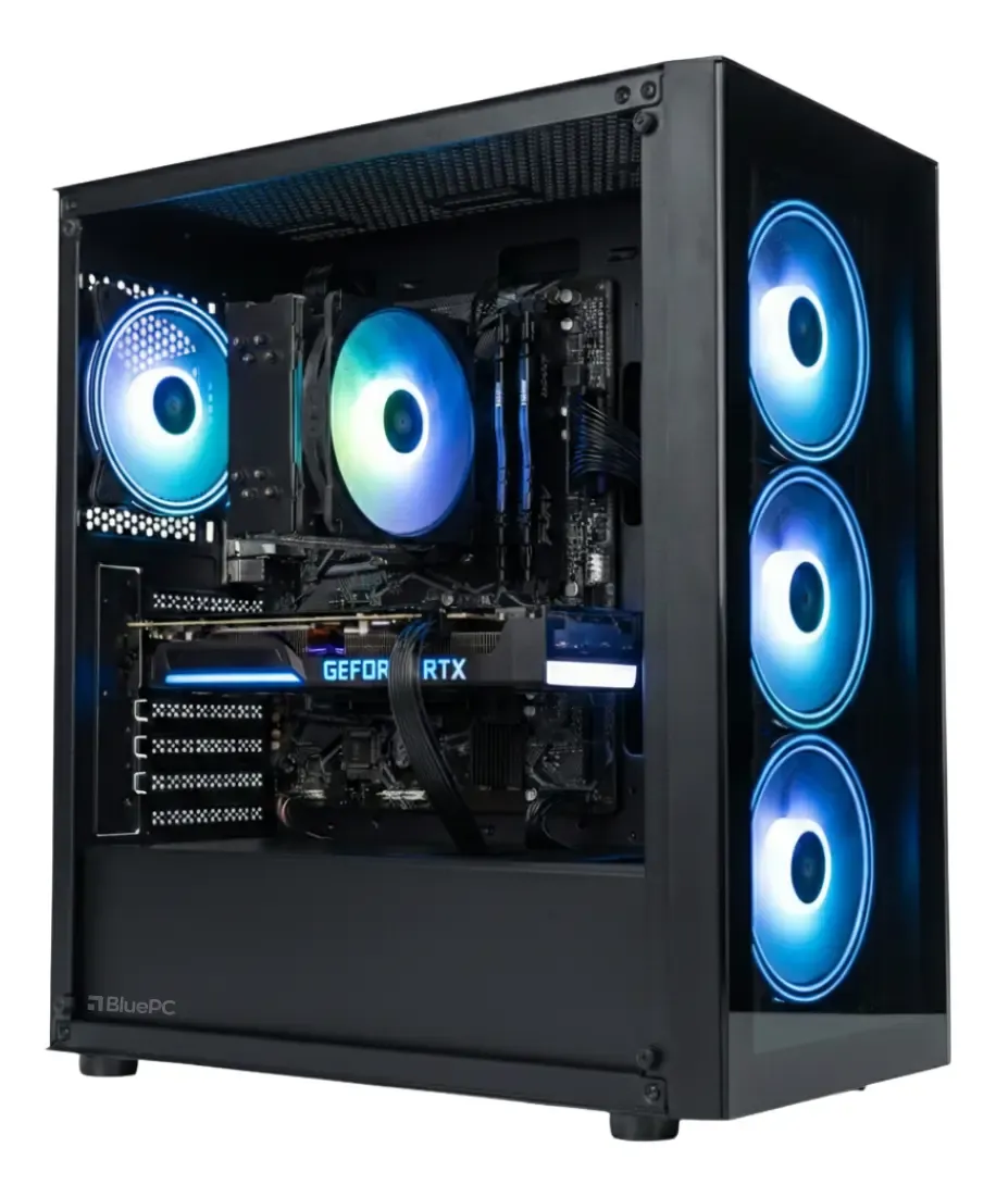 PC Gamer|Workstation - AURA by BluePC, Intel Core i5 14400F, Placa mãe B760, GeForce RTX 5060 8GB GDDR7, 32GB DDR5, SSD M.2 PCIe 1TB, Fonte 600W 80 Plus, Jogue, Crie, Edite, Desenvolva - PGBP-AUR135 - R$ 9.602,03