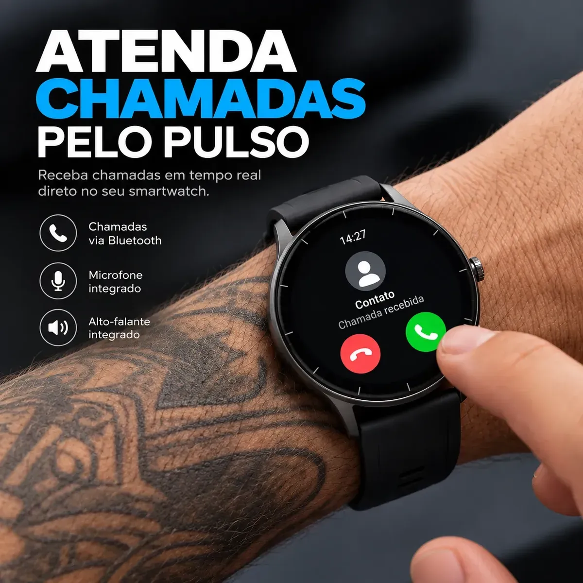 Relógio Inteligente Smartwatch Redondo Peje Gps Strava Origi