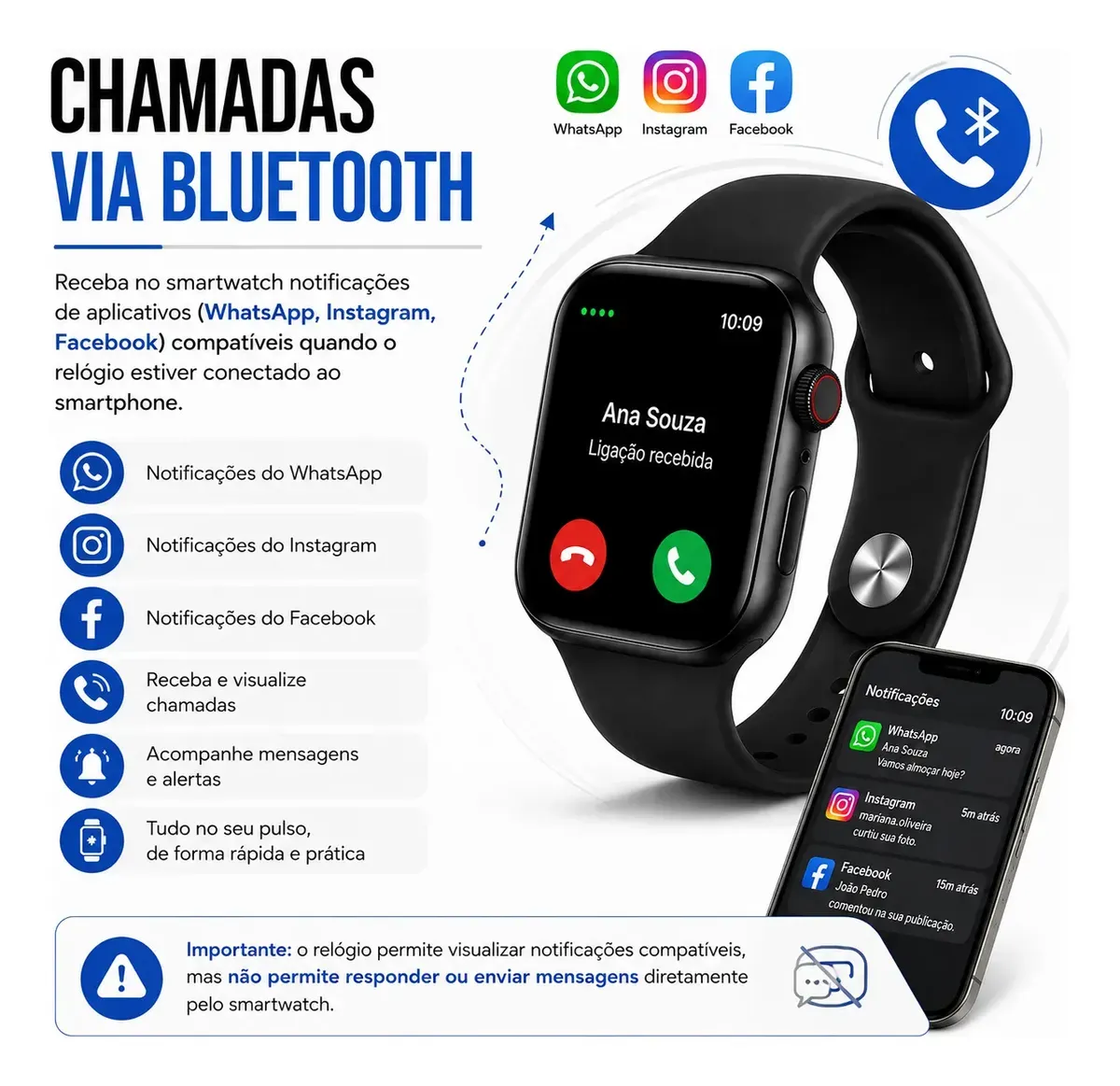 Relógio Smartwatch Pro Série 11 Tela 2.01 Gps Nfc Bluetooth