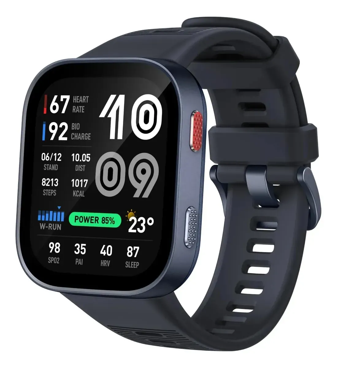 Smartwatch Amazfit Bip Max Gps Amoled Mapas Off Preto Prata