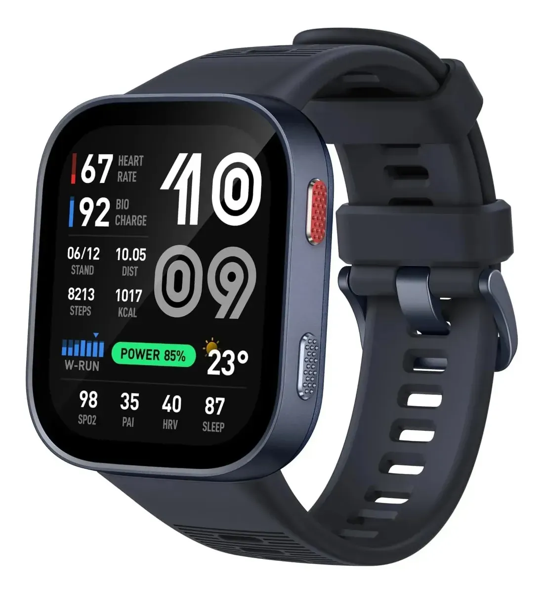 Smartwatch Amazfit Bip Max Gps Amoled Mapas Off Preto Prata
