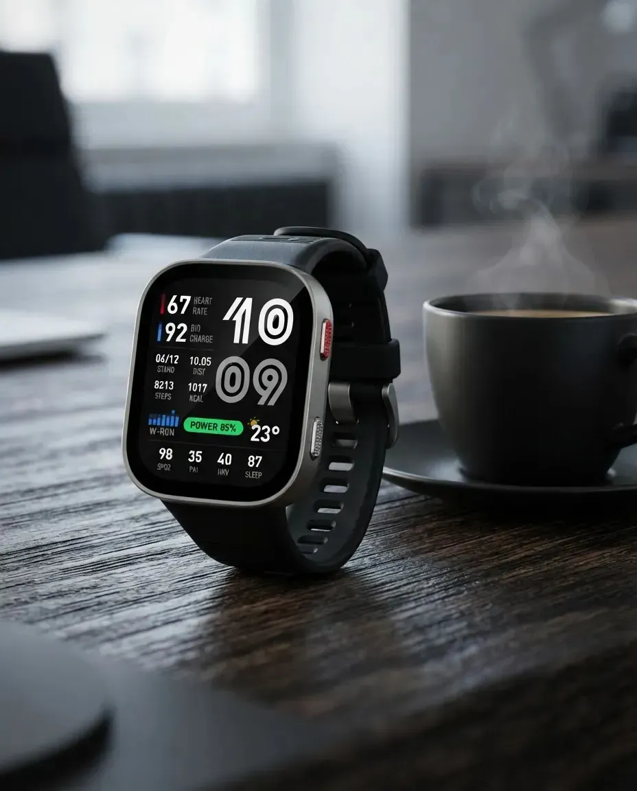 Smartwatch Amazfit Bip Max Gps Amoled Mapas Off Preto Prata
