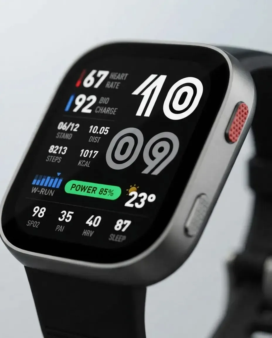Smartwatch Amazfit Bip Max Gps Amoled Mapas Off Preto Prata