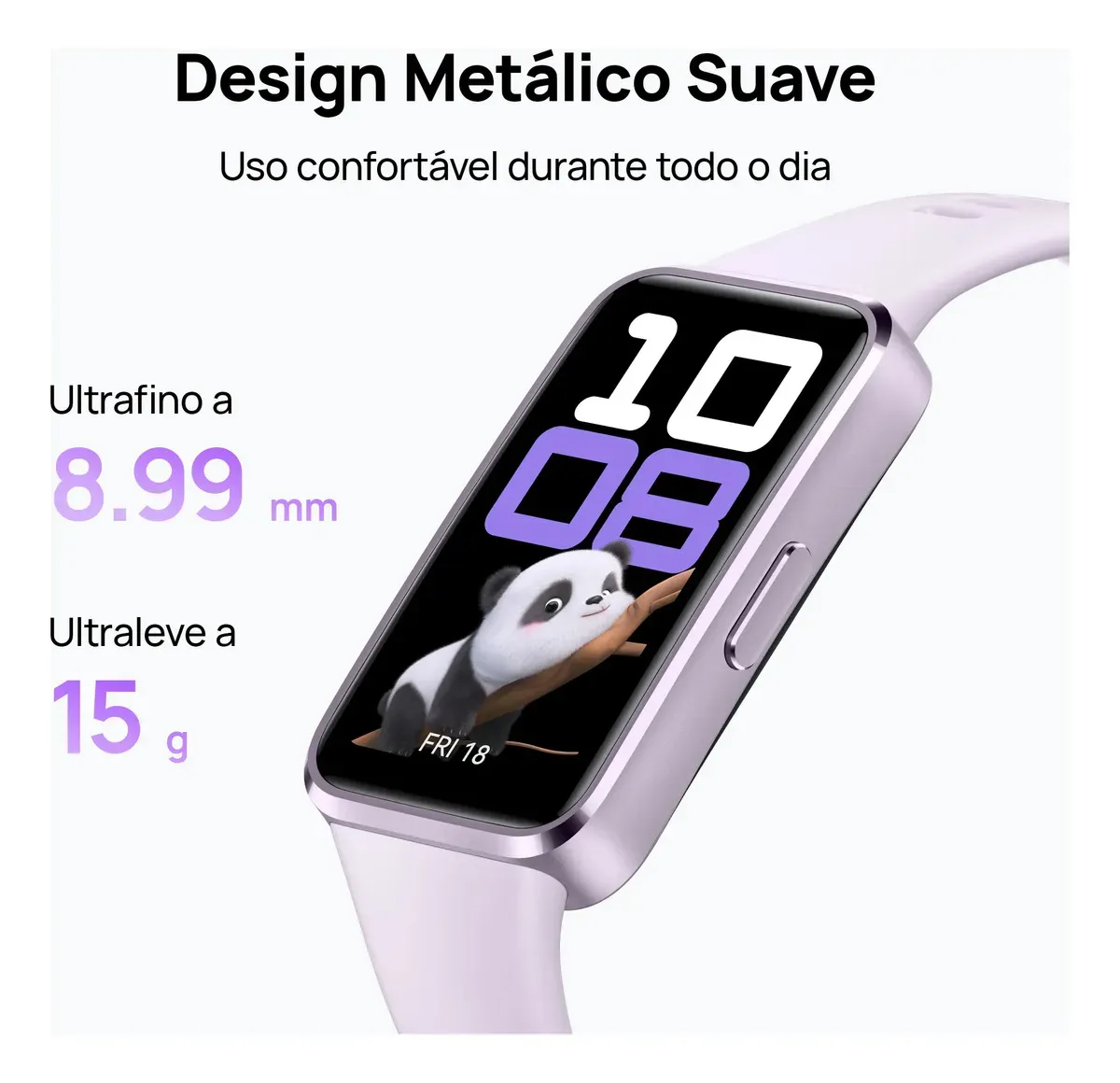 Smartwatch HUAWEI Band 10 Caixa de Polímeros Duráveis Análise do Sono em Nível Profissional Assistente de Bem-estar Emocional Relógio Smartwatch Compatível com Android e iOS Preto