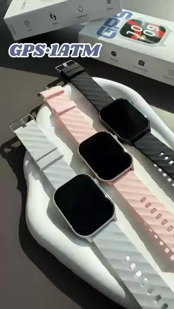 Smartwatch Mertto Smartwatch GPS Bluetooth LC211 tela de 2.01" com pulseira de silicone - cor rosa