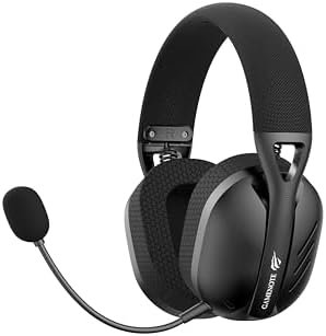 Havit Fone de Ouvido Headset Gamer Fuxi-H3 Black Com Fio e Sem Fio, Wireless 2,4GHz, Bluetooth, Cabo USB-C - Imagem 4