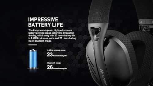 Havit Fone de Ouvido Headset Gamer Fuxi-H3 Black Com Fio e Sem Fio, Wireless 2,4GHz, Bluetooth, Cabo USB-C - Imagem 8