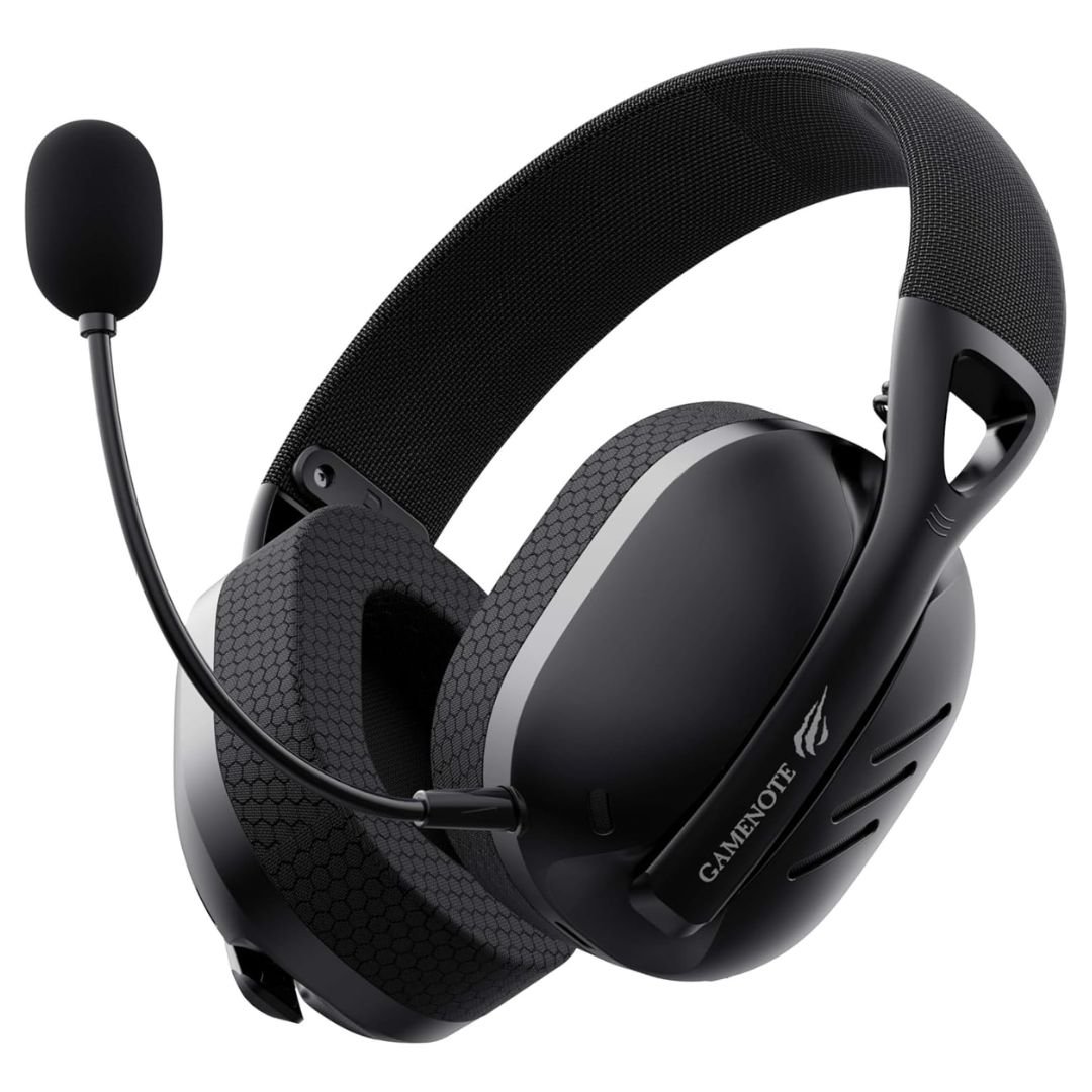 Havit Fone de Ouvido Headset Gamer Fuxi-H3 Black Com Fio e Sem Fio, Wireless 2,4GHz, Bluetooth, Cabo USB-C - Imagem 5
