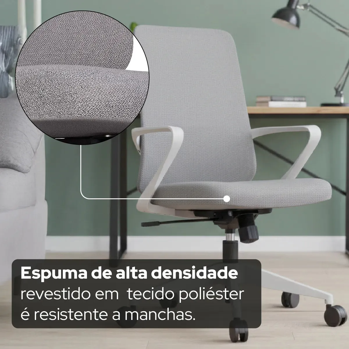 Cadeira Ergonômica Elements Lira Cinza - Imagem 5
