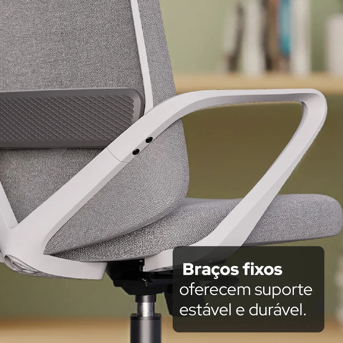 Cadeira Ergonômica Elements Lira Cinza - Imagem 6