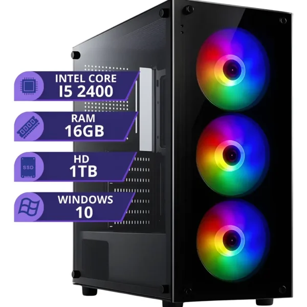 Pc Gamer Computador Cpu Intel I5 Hd 1tb Memoria Ram 16gb
