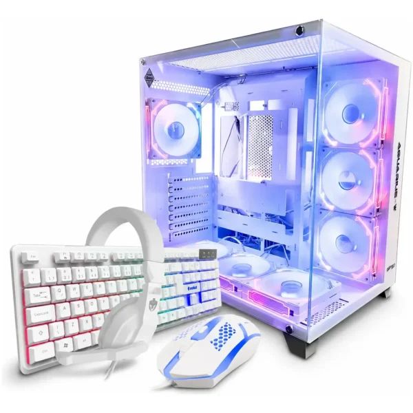 Pc Gamer Aquario Branco I7 3a 16gb Ssd 1tb Placa Video Rx580