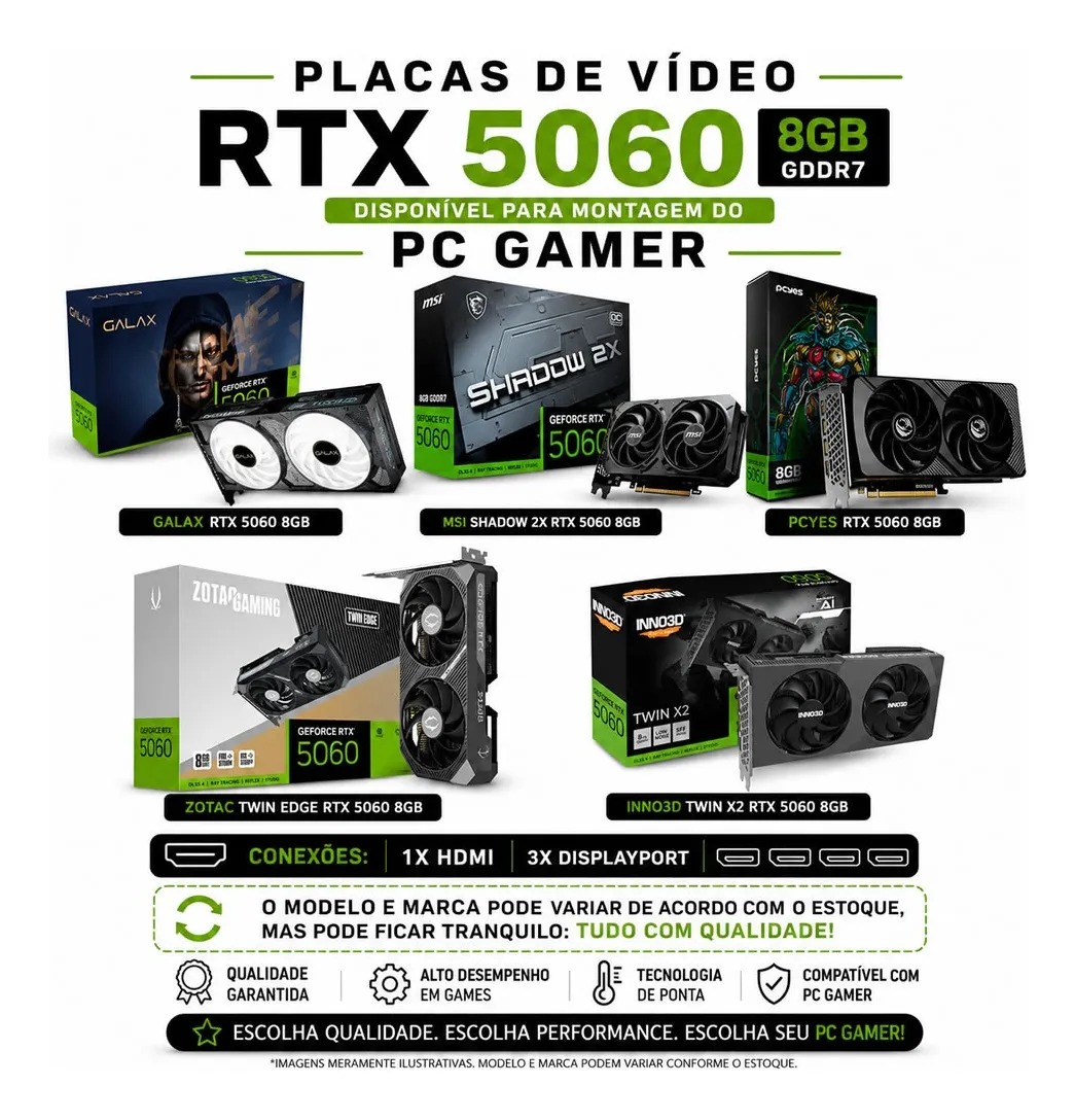 Pc Gamer Lux 7 5700x 16gb 1tb Rtx 5060 Wi-fi - Imagem 6