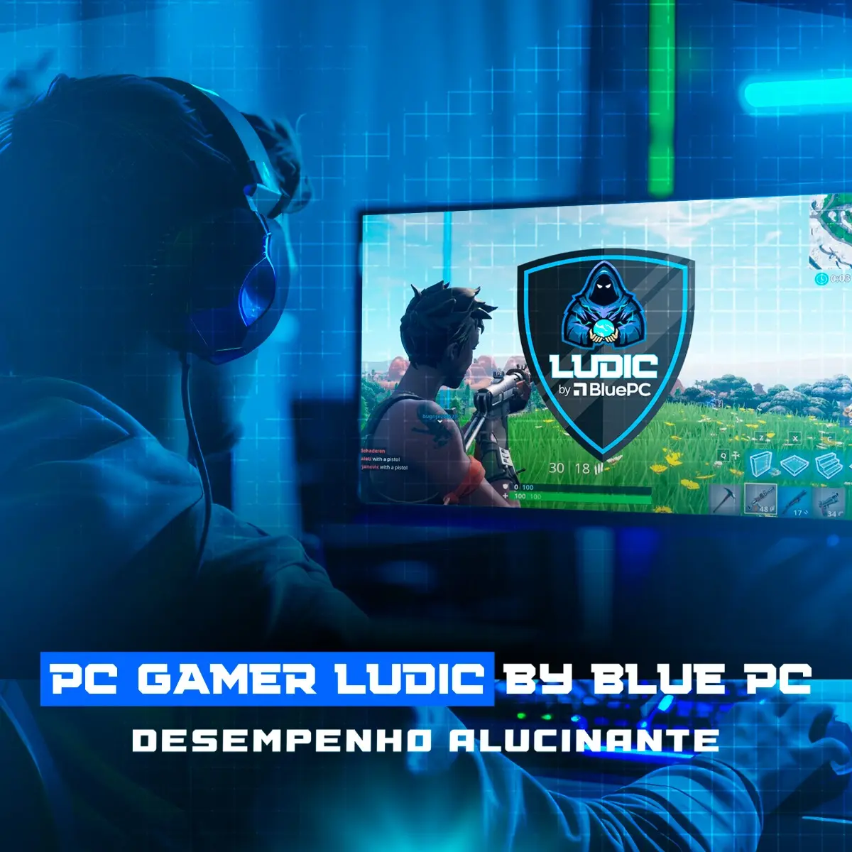 Pc Gamer Bluepc Ludic Ryzen 7 5700x 16gb Rtx 3050 8gb 1tb - Imagem 6