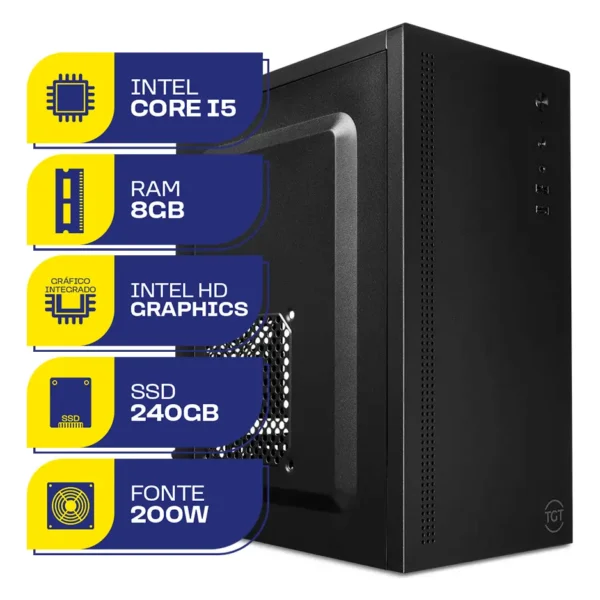 Computador Home Mcl, Intel Core I5, 8gb De Ram, Ssd 240gb
